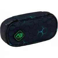 Astra | Federmäppchen Grün, 22 x 9 x 5 cm, verstärkt, praktischer Organizer für Schulbedarf