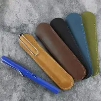OEM Lederetui für Füllfederhalter - Weich und schützend - 15 cm x 3,5 cm - Schwarz - Ideal für Schreibutensilien und Zubehör