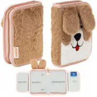 Astra | Federmäppchen Fluffy Puppy, 20 x 14 x 3,5 cm, einzigartiges Design, praktischer Organizer