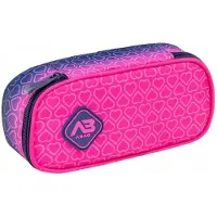 Astra | Federmäppchen Hexagon Pink Ombre, verstärkt, Organizer, wasserabweisend