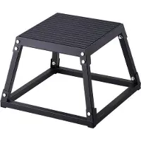 OEM Plyometrische Springbox, 12 Zoll, Stahlplattform für Heimfitness, Antislip, schwarz für Krafttraining