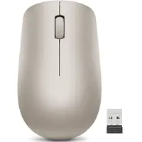 Lenovo 530, Beidhändig, Optisch, RF Wireless, 1200 DPI, Mandel, Beige