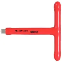 Ks Tools 1/2" T-Griff-Aufsteckschlüssel mit Schutzisolierung und Schraubenarretierung, 200mm - 117.1205