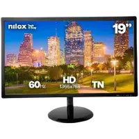 Nilox , 48,3 cm (19"), 1366 x 768 Pixel, HD, LCD, 5 ms, Schwarz