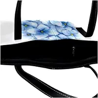 Markenlos Personalisierte Schultertasche aus Kunstleder, mehrfarbig mit Blumenmotiv