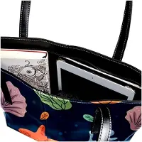 Markenlos Personalisierte Schultertasche aus Kunstleder mit maritimen Motiven