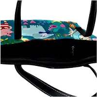 Markenlos Personalisierte Tragetasche mit Reißverschluss, Schultertasche für den Alltag, Tiermuster, Mehrfarbig