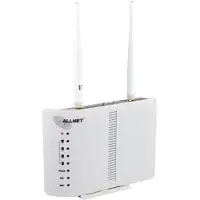 ALLNET ALL-WR02400N, Wi-Fi 4 (802.11n), Ethernet/LAN, ADSL2+, Weiß