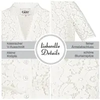 Nübler Dirndlbluse Kurzarm Melani in Creme | Gr.: 30