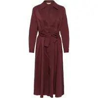 Culture Midikleid "Damen Kleid CUelna", Damen, Gr. M, N-Gr, braun (chocolate truffle), Obermaterial: 65% Baumwolle CO. 33% Polyester PES. 2% Elasthan EL., Kleider Midikleid