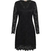 Culture Midikleid "Damen Kleid CUlively", Damen, Gr. M, N-Gr, schwarz, Obermaterial: 90% Polyamid PA. 10% Elasthan EL., Kleider Midikleid