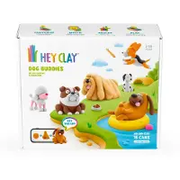 Hey Clay HEJ CLAY Set Buddies Modelliermasse Set, Hunde