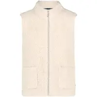 Betty Barclay Strickjacke "Strickweste mit Stehkragen", Damen, Gr. 36, weiß (creme), Strickjacken Strickjacke