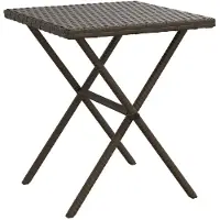 vidaXL Sonnenliegen 2 Stk. mit Tisch Braun Poly Rattan
