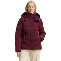 Tom Tailor Damen Puffer-Jacke mit Abnehmbarer Kapuze