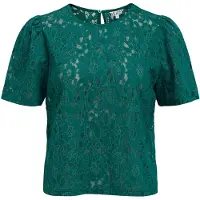 Object Spitzen Puffärmel Bluse