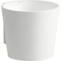Laufen SCOPIO Waschtisch, mit Wandanbindung, rund, 1 Hahnloch, ohne Überlauf, 400x500x350mm, H510CO47571111, Farbe: Weiß matt