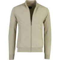 Casamoda Strickjacke Zip Hybrid Wattiert Taupe
