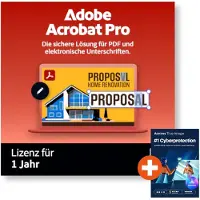 Adobe Acrobat Pro Abonnement 1 Lizenz(en) Lizenz 1 Jahr(e)