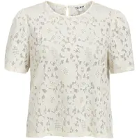 Object Spitzen Puffärmel Bluse