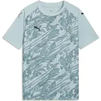 Puma teamFINAL Graphic Jersey Jr, 164, Modern Mint Black-Adriatic