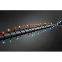 Konstsmide - LED Globelichterkette, runde Dioden, 80 bunte Dioden, 24V Außentrafo, schwarzes Kabel ; 3691-507