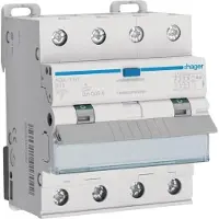 Hager Fehlerstrom-Leitungsschutzschalter 4P 10kA B-13A 30mA Typ A, 230 - 400 V