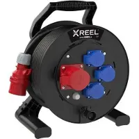 Pce 9350235-p Kabeltrommel XREEL 310 1xCEE 16A 5p 400V,3xSSD 25m 5G2,5 H07RN-F schwarz K2 IP54 9350235p