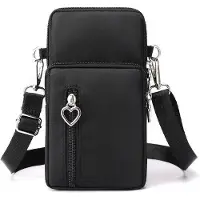 OEM Nylon-Taschen Mini Crossbody mit Entfernter Riemen und Kopfhöreranschluss für Frauen - Geeignet für Smartphones bis 7 Zoll