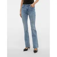 Vero Moda "VMFLASH MR FLARED JEANS LI371 GA NOOS" Baumwollmischung mit Stretch, regular waist, bootcut fit