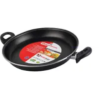 Magefesa Black - Paellapfanne 34 cm aus emailliertem Stahl außen schwarz Antihaf