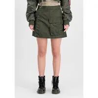 Alpha industries Skort "Vintage Mini Skirt", Damen, Gr. L, grün (schwarz olive), Obermaterial: 100% Nylon, Röcke Skort