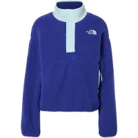 The North Face Womens Cragmont Snap 1/2 Fleece Jacket bold blue/glacier (UE6) M