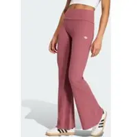 Adidas Leggings ORIGINALS "ESSENTIALS, AUSGESTELLT, GERIPPT", Damen, Gr. XXL, N-Gr, rosa (quiet crimson, normal, gr.), Obermaterial: 47% Viskose, 43% Baumwolle, 10% Elasthan, Hosen Leggings
