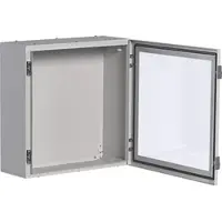 Hager FL166A Orion Schrank, Stahlblech Schutzklasse I, Klarsichttür, 600x600x250mm