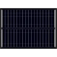 Alcapower Monokristallines Solarpanel 50W 625x445x25mm 17,98% Effizienz, 210x30 Mono-Zellen, 36 Zellen