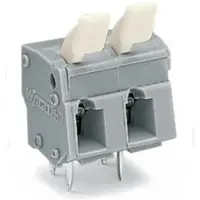 Wago 257-509/333-000 Leiterplattenklemme,Fingerdrücker,2,5 mm2,grau 257509333000 - 15 Stück