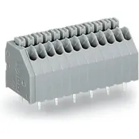 Wago 250-406 Leiterplattenklemme,Drücker,0,5 mm2,grau 250406 - 70 Stück