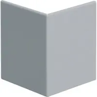 Hager BRS0802AVERZ Außeneck-Abdeckung zu Brüstungskanal BRS Oberteil 80mm aus Stahlblech verzinkt