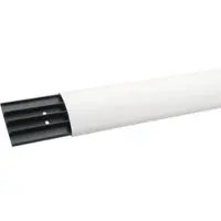 Hager SL1807509016 Aufbodenkanal mit 4 Kammern aus PVC SL 18x75mm verkehrsweiß - 2 Meter