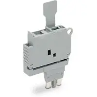 Wago 2004-911/1000-542 Sicherungsstecker,mit Lasche,für G-Sicherungseinsatz 5 x 20 mm,grau 20049111000542 - 50 Stück