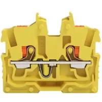 Wago 2250-306 2-Leiter-Mini-Durchgangsklemme,mit Drücker,1 mm2,gelb 2250306 - 100 Stück