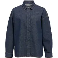 Object Dunkelblaues Denim Hemd