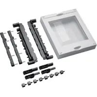 Hager UE21E4 Baustein, universN, 300x250mm, für NH00-Unterteil auf Sammelschienensystem 60mm
