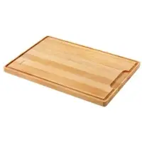 Metaltex Schneidebrett, Buchenholz, Schneidebretter mit Saftrille, Maße: 40 x 28 x 2 cm