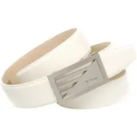 Anthoni Crown Ledergürtel , Herren, Gr. 100, weiß, Leder, unifarben, Gürtel Ledergürtel, in weiß