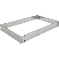 Schneider Backrahmen, rechteckig, Backring aus 1,2 mm starkem Edelstahl, verstellbar, Maße: 430 x 290 mm - 840 x 560 mm