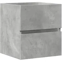 vidaXL Waschbeckenunterschrank Betongrau 41x38,5x45 cm Holzwerkstoff