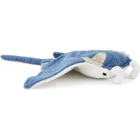 Myenergi Zappi Co Weich gefülltes Kuscheltier für Kinder Blauer Manta-Rochen Plüschtier (31-33 cm) Safari-Tiere Kollektion Plüschteddy geborenes erstes Kind