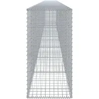 vidaXL Gabione mit Deckel 900x50x100 cm Verzinktes Eisen